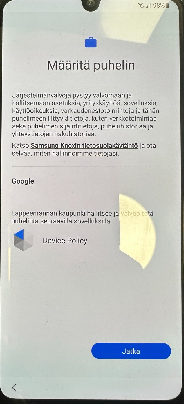 Määritä puheline, Jatka